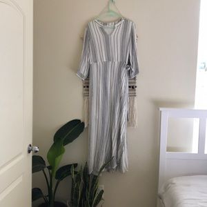 DOWNEAST size medium slowly maxi cream and gray